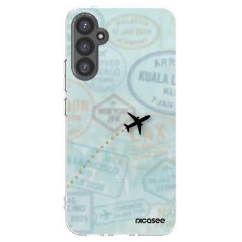 Picasee silikonový průhledný obal pro Samsung Galaxy A34 5G A346B - FLIGHT PATH