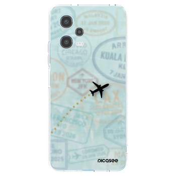 Picasee silikonový průhledný obal pro Xiaomi Redmi Note 12 5G - FLIGHT PATH