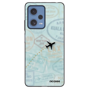 Picasee silikonový černý obal pro Xiaomi Redmi Note 12 Pro 5G - FLIGHT PATH