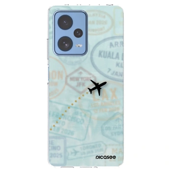 Picasee silikonový průhledný obal pro Xiaomi Redmi Note 12 Pro 5G - FLIGHT PATH