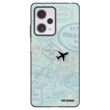 Picasee silikonový černý obal pro Xiaomi Redmi Note 12 Pro+ 5G - FLIGHT PATH