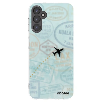 Picasee silikonový průhledný obal pro Samsung Galaxy A14 4G A145R - FLIGHT PATH
