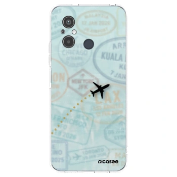 Picasee silikonový průhledný obal pro Xiaomi Redmi 12C - FLIGHT PATH