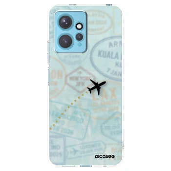 Picasee silikonový průhledný obal pro Xiaomi Redmi Note 12 4G - FLIGHT PATH