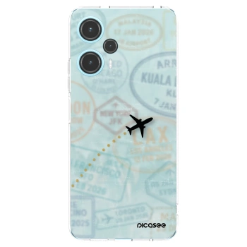 Picasee silikonový průhledný obal pro Xiaomi Poco F5 - FLIGHT PATH