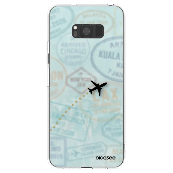 Picasee silikonový průhledný obal pro Samsung Galaxy S8 G950F - FLIGHT PATH