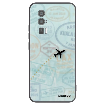 Picasee silikonový černý obal pro Xiaomi Poco F5 Pro 5G - FLIGHT PATH