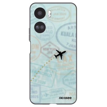 Picasee silikonový černý obal pro Honor 90 Lite 5G - FLIGHT PATH