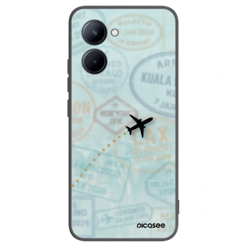 Picasee silikonový černý obal pro Realme C33 (2023) - FLIGHT PATH