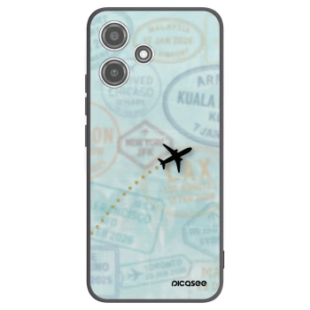 Picasee silikonový černý obal pro Xiaomi Redmi 12 5G - FLIGHT PATH