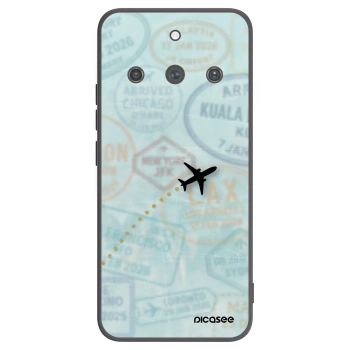 Picasee silikonový černý obal pro Realme 11 Pro+ - FLIGHT PATH