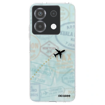 Picasee silikonový průhledný obal pro Xiaomi Poco X6 - FLIGHT PATH