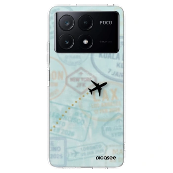 Picasee silikonový průhledný obal pro Xiaomi Poco X6 Pro - FLIGHT PATH