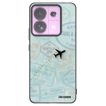 Picasee silikonový černý obal pro Xiaomi Redmi Note 13 Pro 5G - FLIGHT PATH