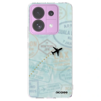 Picasee silikonový průhledný obal pro Xiaomi Redmi Note 13 Pro 5G - FLIGHT PATH
