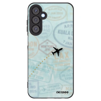 Picasee silikonový černý obal pro Samsung Galaxy A25 A256B 5G - FLIGHT PATH