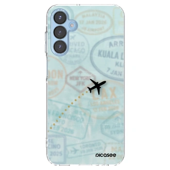 Picasee silikonový průhledný obal pro Samsung Galaxy A15 A156B 5G - FLIGHT PATH
