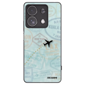Picasee silikonový černý obal pro Xiaomi Redmi Note 13 Pro 4G - FLIGHT PATH