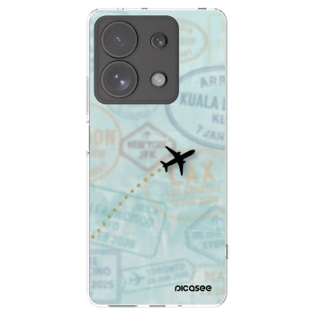 Picasee silikonový průhledný obal pro Xiaomi Redmi Note 13 Pro 4G - FLIGHT PATH