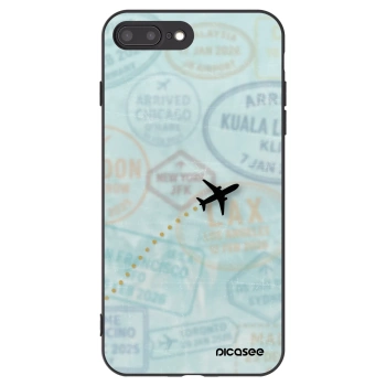Picasee silikonový černý obal pro Apple iPhone 7 Plus - FLIGHT PATH