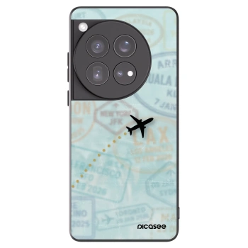 Picasee silikonový černý obal pro OnePlus 12 5G - FLIGHT PATH