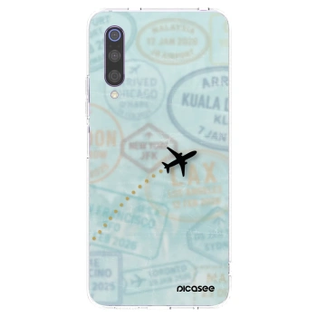 Picasee silikonový průhledný obal pro Xiaomi Mi 9 - FLIGHT PATH