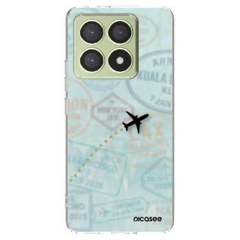 Picasee silikonový průhledný obal pro Xiaomi 14T - FLIGHT PATH