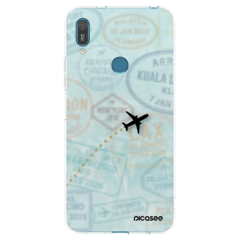 Picasee silikonový průhledný obal pro Huawei Y7 2019 - FLIGHT PATH