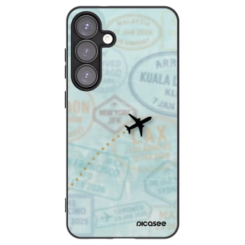 Picasee silikonový černý obal pro Samsung Galaxy S25+ 5G - FLIGHT PATH