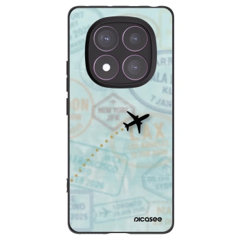 Picasee silikonový černý obal pro Xiaomi Redmi Note 14 Pro 4G - FLIGHT PATH