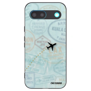 Picasee silikonový černý obal pro Google Pixel 8 - FLIGHT PATH
