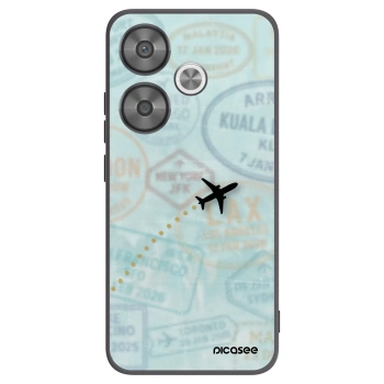 Picasee silikonový černý obal pro Xiaomi Poco F6 - FLIGHT PATH