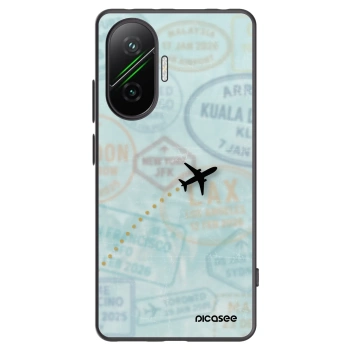 Picasee silikonový černý obal pro Xiaomi Poco F7 Pro 5G - FLIGHT PATH