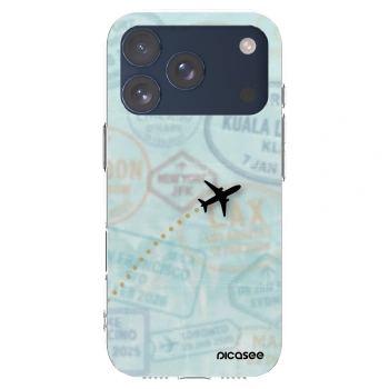 Picasee silikonový průhledný obal pro Apple iPhone 17 Pro - FLIGHT PATH