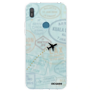 Picasee silikonový průhledný obal pro Huawei Y6 2019 - FLIGHT PATH