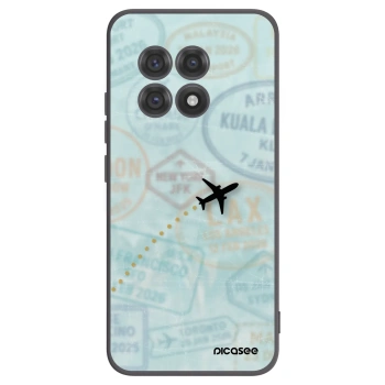 Picasee silikonový černý obal pro OnePlus 13R 5G - FLIGHT PATH