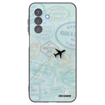 Picasee silikonový černý obal pro Samsung Galaxy A17 5G - FLIGHT PATH