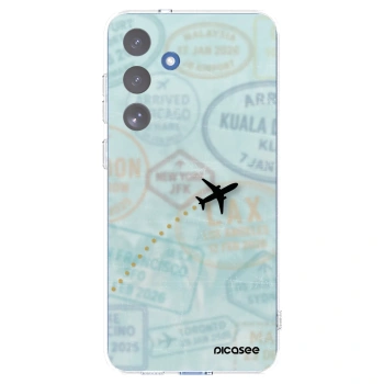 Picasee silikonový průhledný obal pro Samsung Galaxy S25 FE 5G - FLIGHT PATH