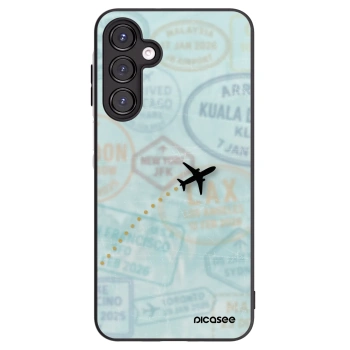 Picasee silikonový černý obal pro Samsung Galaxy A16 4G - FLIGHT PATH