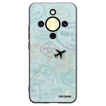 Picasee silikonový černý obal pro Honor Magic8 Lite 5G - FLIGHT PATH