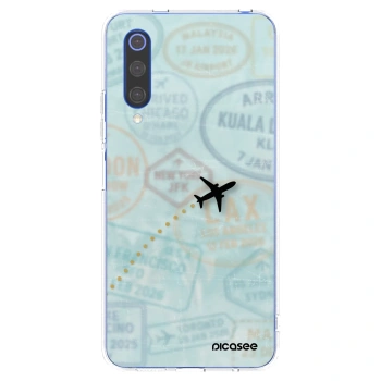 Picasee silikonový průhledný obal pro Xiaomi Mi 9 SE - FLIGHT PATH