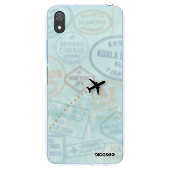 Picasee silikonový průhledný obal pro Xiaomi Redmi 7A - FLIGHT PATH