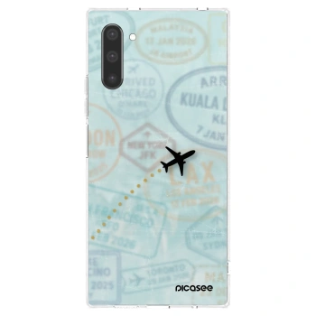Picasee silikonový průhledný obal pro Samsung Galaxy Note 10 N970F - FLIGHT PATH