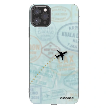 Picasee silikonový průhledný obal pro Apple iPhone 11 Pro Max - FLIGHT PATH
