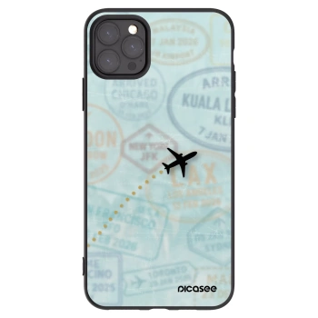 Picasee silikonový černý obal pro Apple iPhone 11 Pro Max - FLIGHT PATH