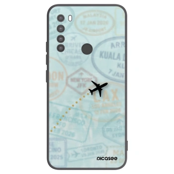 Picasee silikonový černý obal pro Xiaomi Redmi Note 8 - FLIGHT PATH