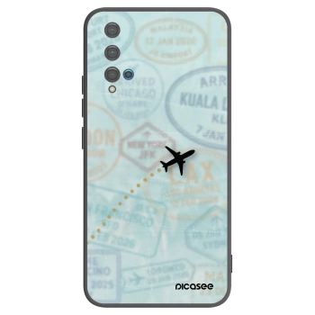 Picasee silikonový černý obal pro Huawei Nova 5T - FLIGHT PATH