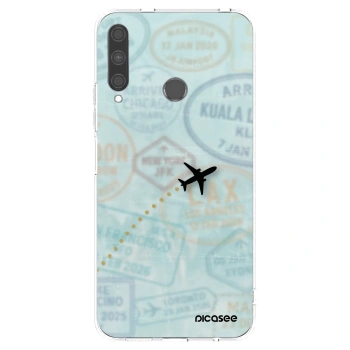 Picasee silikonový průhledný obal pro Huawei P40 Lite E - FLIGHT PATH