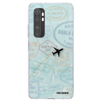 Picasee silikonový průhledný obal pro Xiaomi Mi Note 10 Lite - FLIGHT PATH