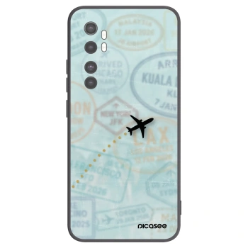 Picasee silikonový černý obal pro Xiaomi Mi Note 10 Lite - FLIGHT PATH